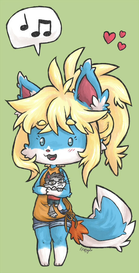 Chibi Pup - Digital Simple Shading.